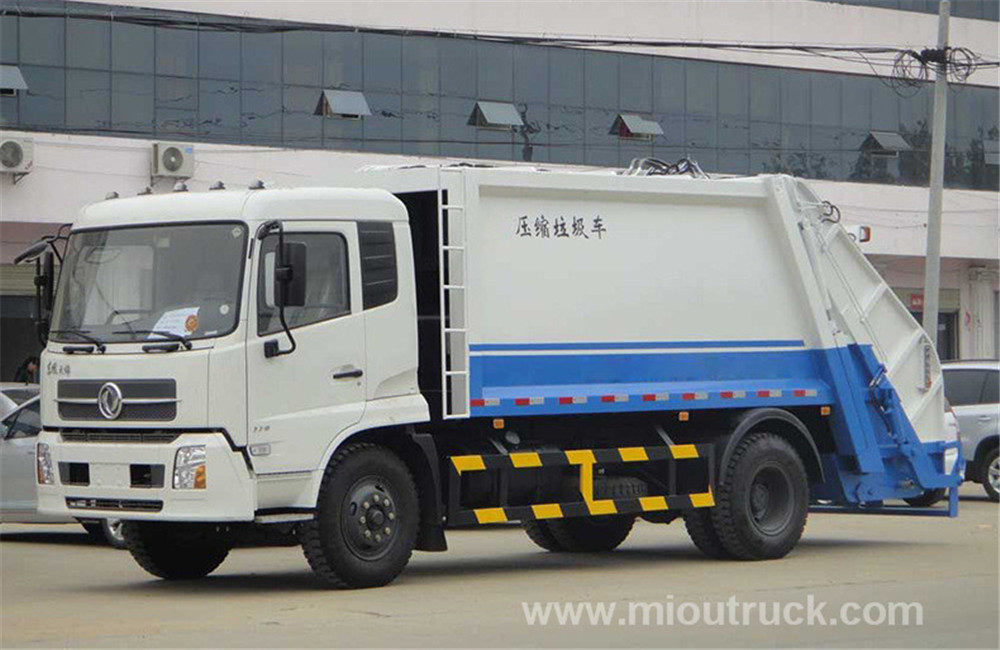 Fornecedor de china Dongfeng 10000L compressão caminhão de lixo