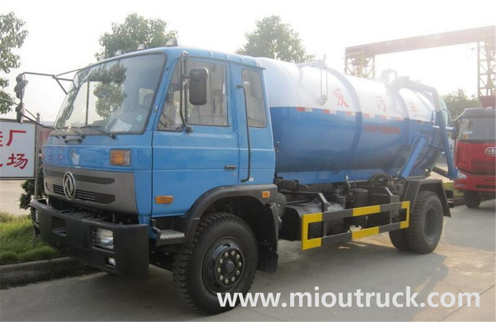 Dongfeng 135 4X2 eaux usées camion d'aspiration pour la Chine fournisseur vente chaude