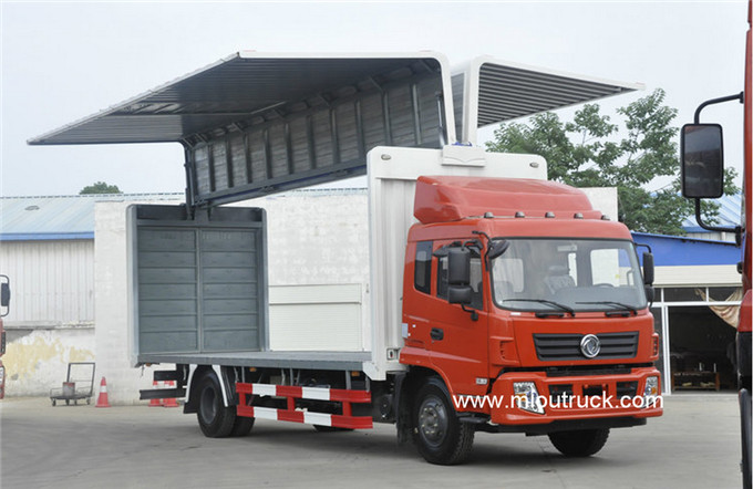 Caminhões de van aberto Dongfeng 180 hp asa 4 X 2 7.7 M