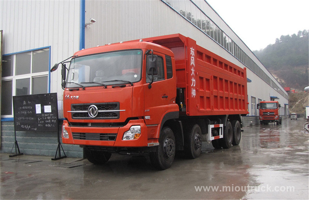 Dongfeng 280horsepower 8X4 dump truck supplier china good quality for sale