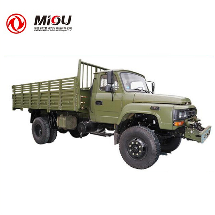 دونغفنغ 4 × 4 شاحنة بضائع عسكرية ديزل بضائع شاحنة عسكرية مركبة