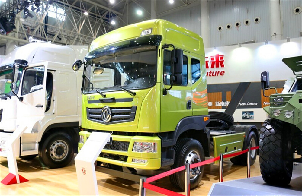 Dongfeng 4x2 340hp camión tractor utilizado en el puerto