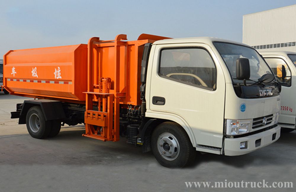 Dongfeng 4x2 5m³ lượng Công suất xe tải Dumper rác
