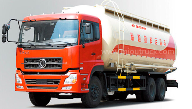 Dongfeng 6 * 4 EQ5253GFLT Bulk Powder Goods Tank Truck