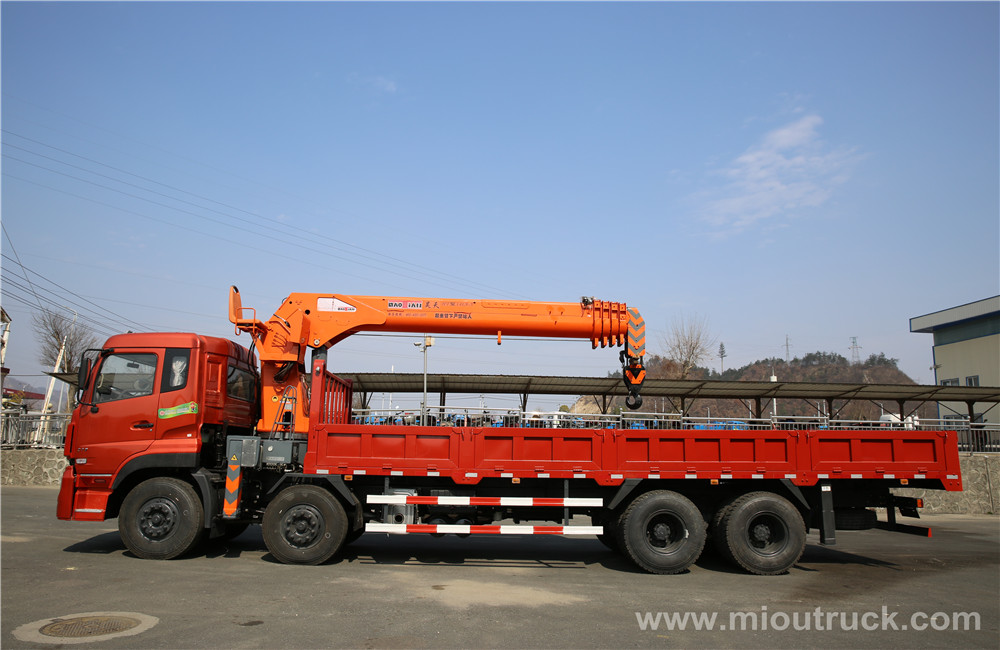 Dongfeng 8*4  big truck mounted crane China supplier good quality for sale