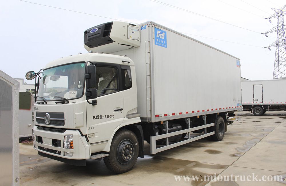 Dongfeng Tianjin 4x2 180hp Peti sejuk Truck