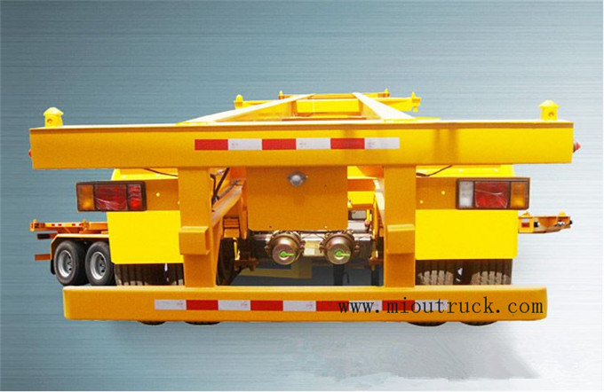 Dongfeng thương hiệu 3 trục phẳng 40ft container bán trailer