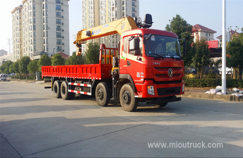 Dongfeng commercial crane truck 8x4 truck with XCMG crane 16 ton