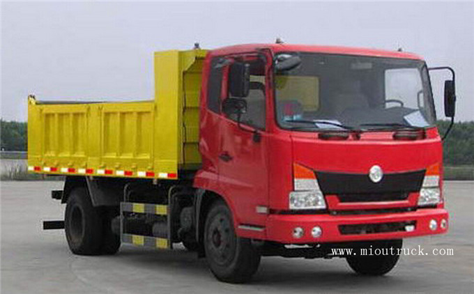 Carro de descarga de Dongfeng camiones ligeros comerciales 140 caballos de fuerza de 4,65 m
