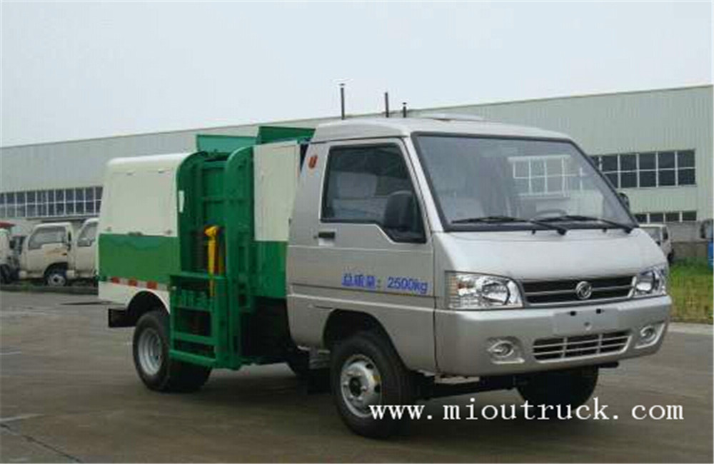 Dongfeng camión de basura de carga auto 4 X 2 eléctrico