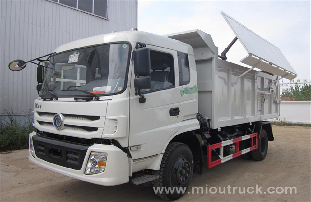 Dongfeng pequena carga própria caminhão 4x2 caminhão de lixo China fornecedor