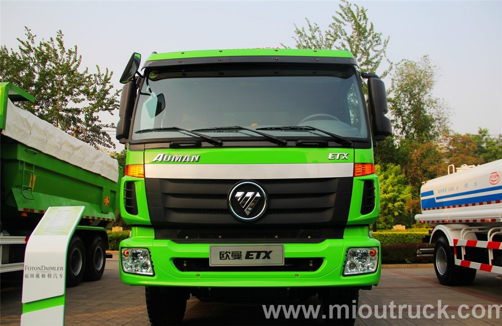 FOTON Auman من ETX9 350HP تفريغ شاحنة ذات جودة عالية / الخبث الشاحنات شاحنة / التعدين للبيع