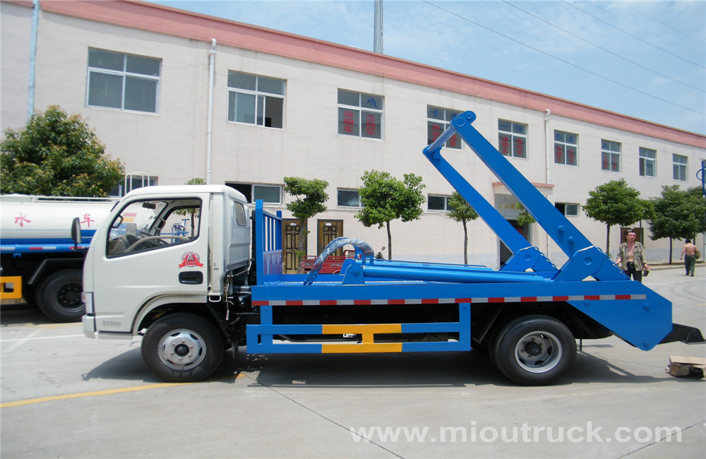 Мусор Dongfeng пропустить грузовик судно, грузовик мусора, поворотному кронштейну мусоровоз Мусоровоз на продажу в Китае