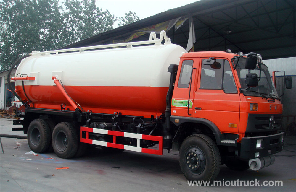 Hot sale Dongfeng 6x4 16000 Litres Vacuum Sewage Suction Tanker Truck
