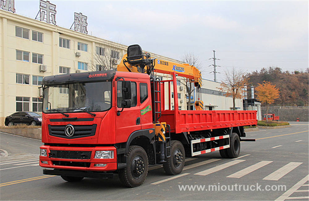 Nova condição Dongfeng caminhão hidráulico guindaste caminhão 6x2 caminhão com guindaste para venda