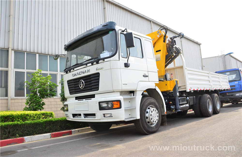 SHACMAN 6 X 4 xe tải gắn cẩu Trung Quốc nhà cung cấp chất lượng tốt để bán
