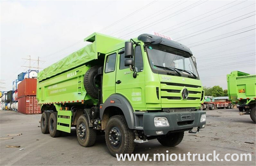 The widely used BEIBEN 8X4 heavy duty tipper dump truck tipping truck