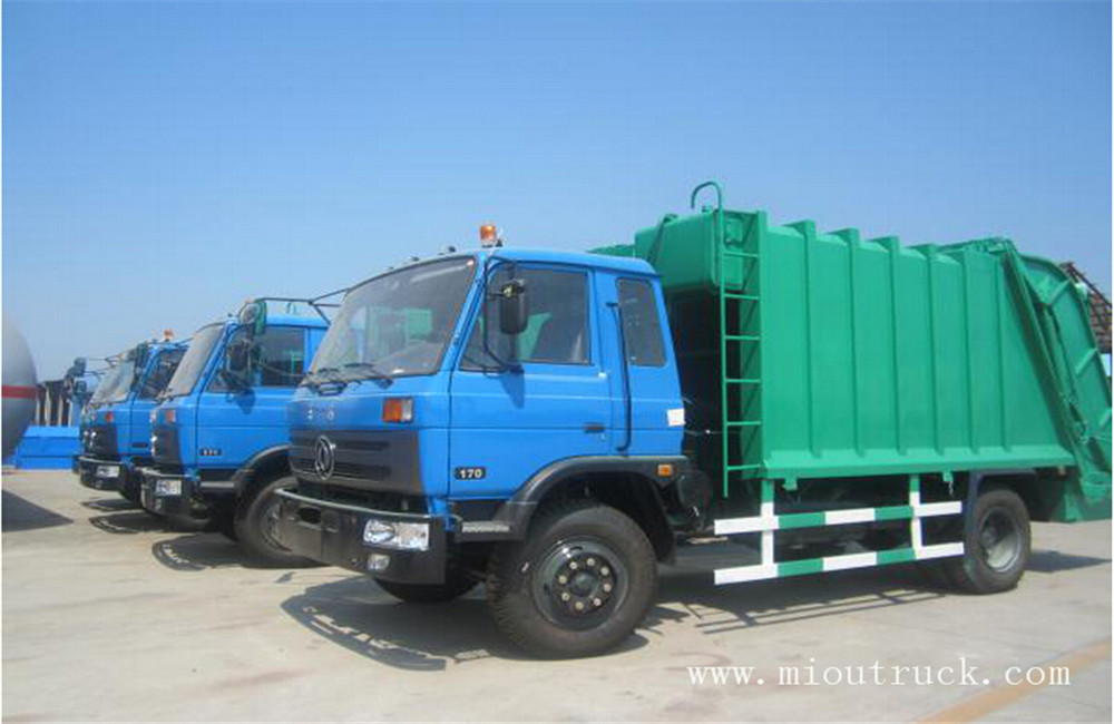 dongfeng 4x2 170hp 7m3 compactor garbage truck