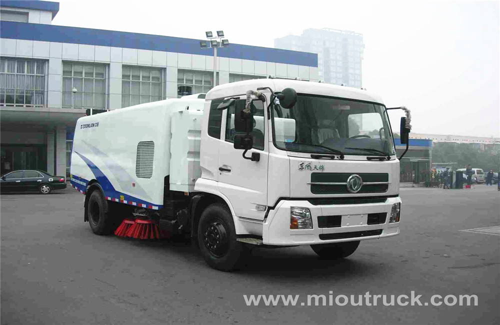 dongfeng 4x2 quét đường xe tải, quốc lộ quét, nhà sản xuất Trung Quốc đường quét