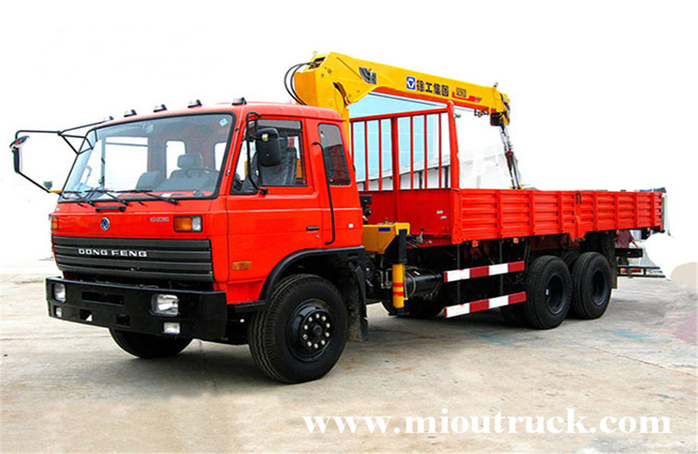 Dongfeng 6x4 12 ton truck crane for sale