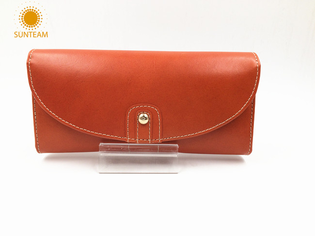 19cm lady genuine leather wallet supplier-genine leather woman wallet manufacturers in Bangladesh