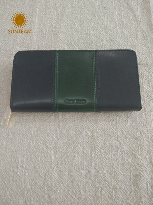Genuine Leather Pouch beg, Bifold Wallet Factory, OEM Genuine Envelope Accordion Wallet