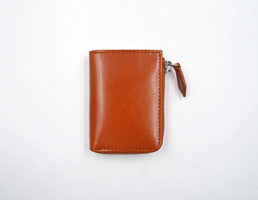 Latest leather card holder-Zipper Coin purse card case-Leather wholesale zipper card holder