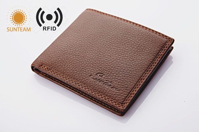 中国廉价的RFID不错钱包PU供应商，廉价的小型RFID男士钱包中国工厂，中国皮革RFID PU钱包供应商