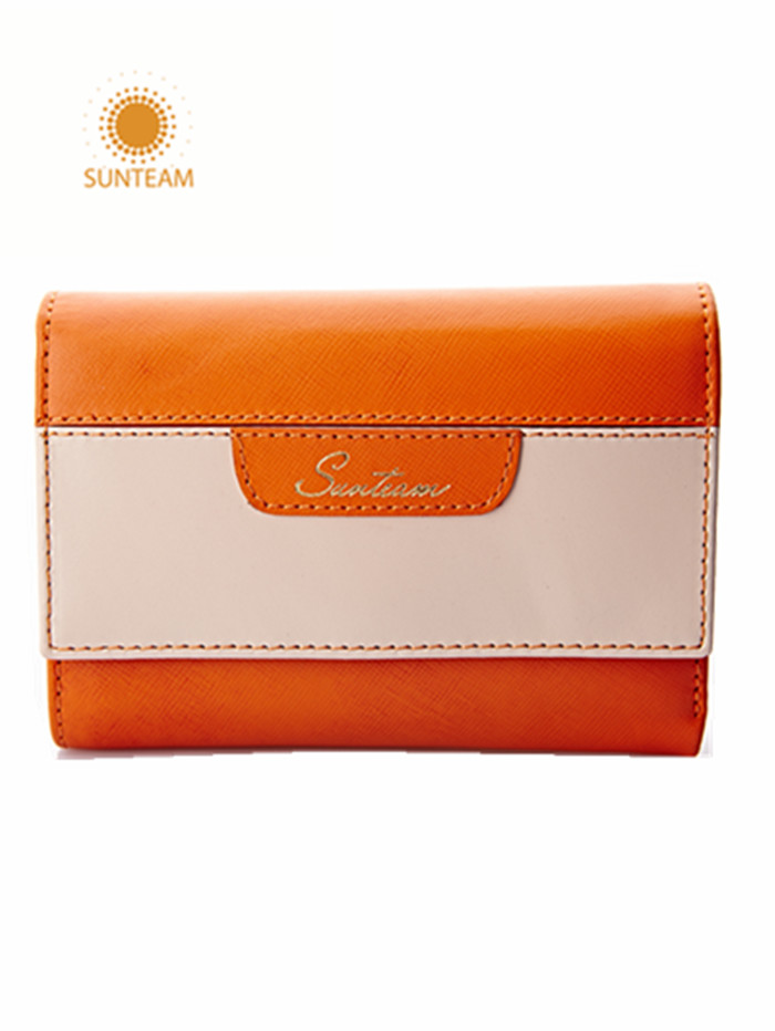 Kreditkarte Leder-Brieftasche Hersteller, Zip in der Leder-Brieftasche Hersteller, OEM-Logo Geldbörse für Frauen