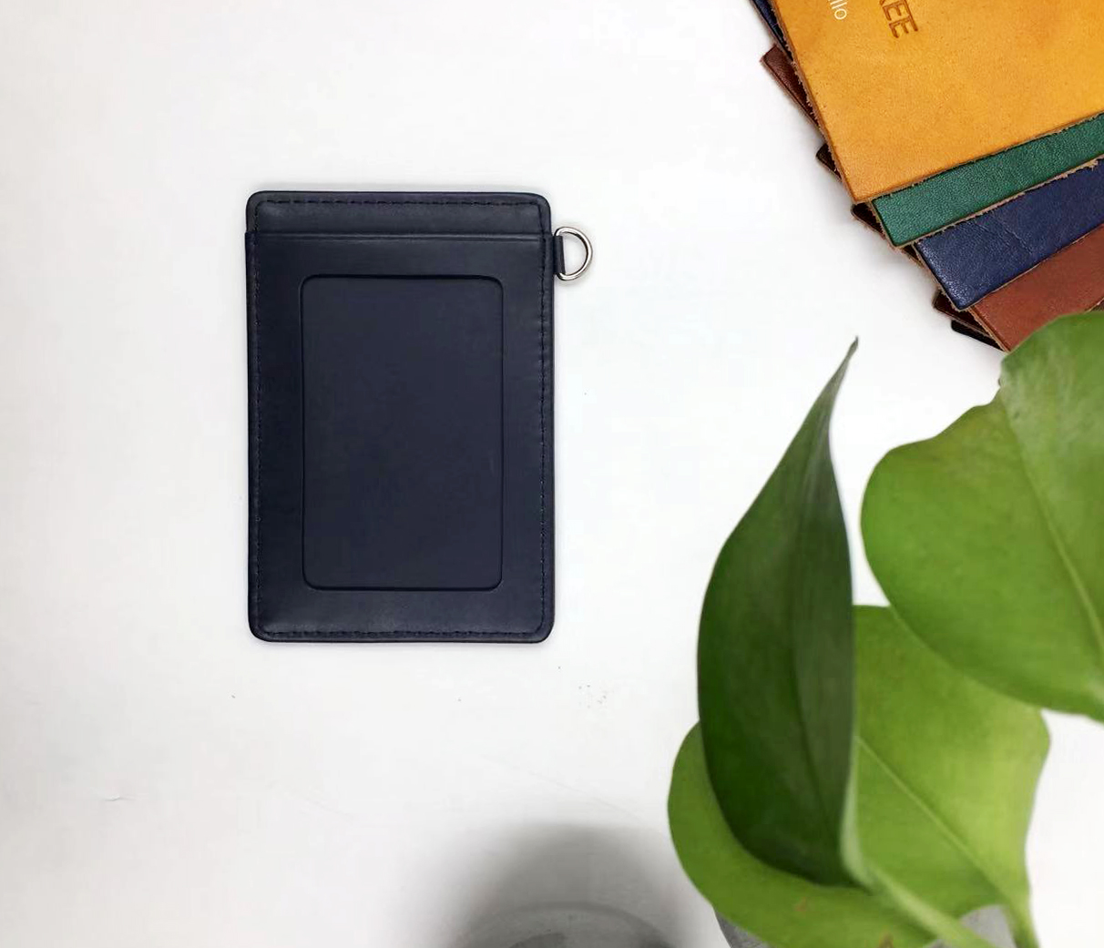 leather card holder-black card holder-lady card holder
