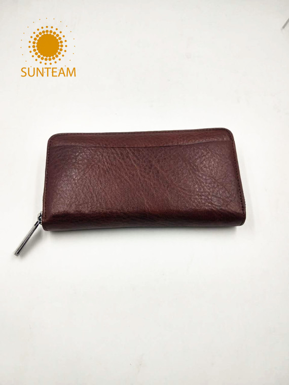 thin style men genuine leather wallet,Wallet Leather Front Pocket,soft leather women wallet distributor