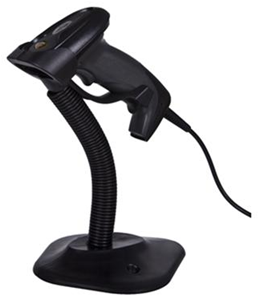 Semi-automotive barcode scanner with display handheld wired barcode scanner CCD Yumite YT-1102B for super maket bookstore and so on