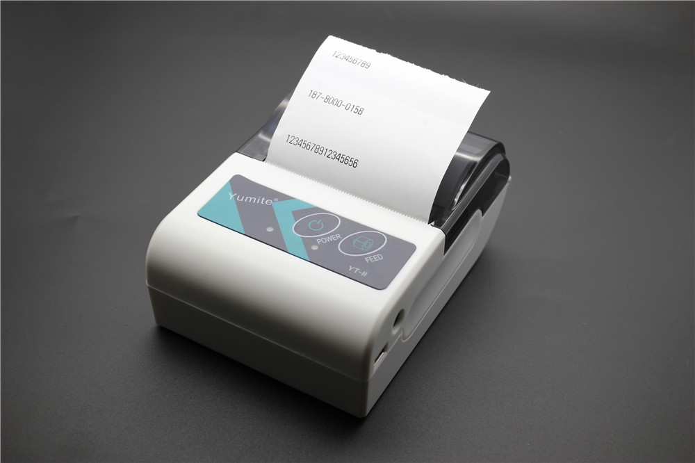 Yumite YT-II Bluetooth Příjem bezdrátové tiskárny Přenosné POS systémy POS Thermal Printer