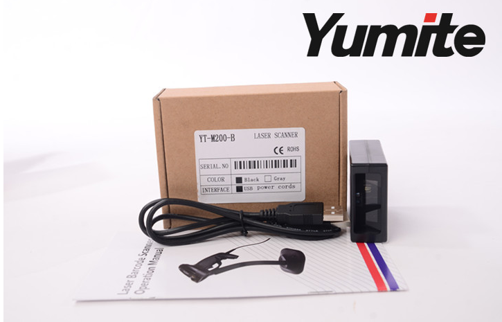 Yumite YT-M200 přenosné mini čárový kód skenování motoru, laserová čtečka modul čárových