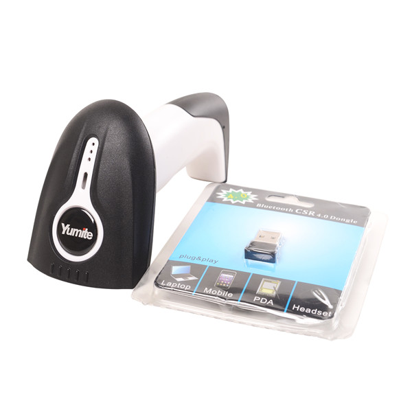 A laser Bluetooth janelas de apoio barcode scanner sem fio Yumite, Android, iOS YT-890
