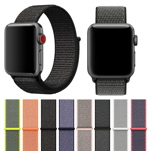CBAW14 Apple Watch 4 bandjes geweven nylon horlogeband