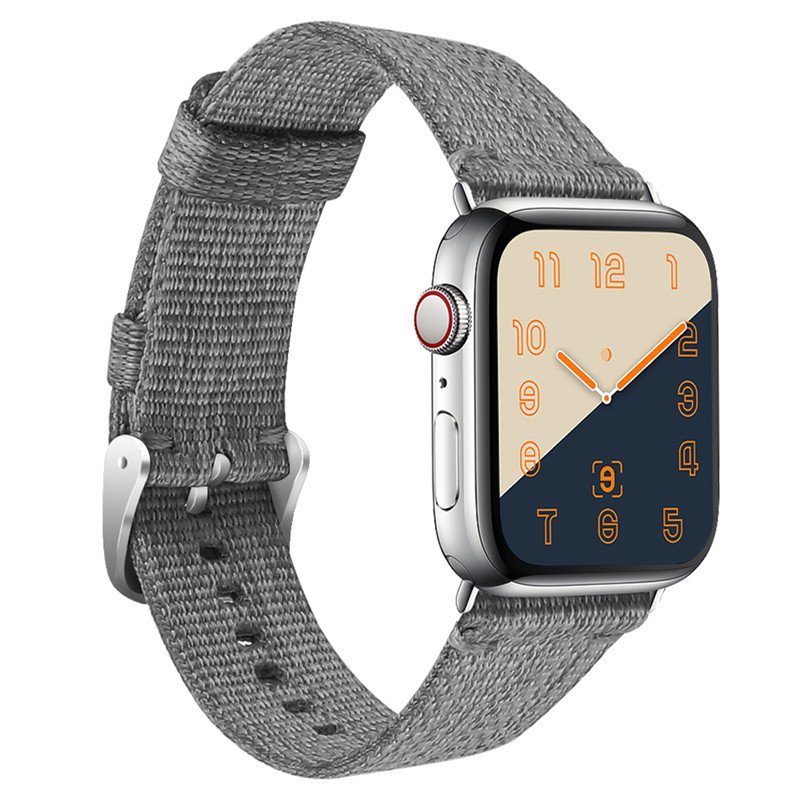 CBAW9401 Bracelet de remplacement en toile de nylon tissé Trendybay pour Apple Watch