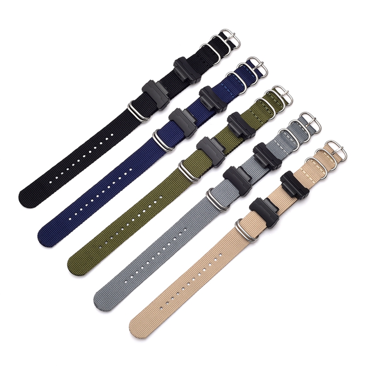 CBCS01-N5 Sport bracelets de montre-bracelet en Nylon militaire pour Casio G Shock Bracelet avec adaptateurs