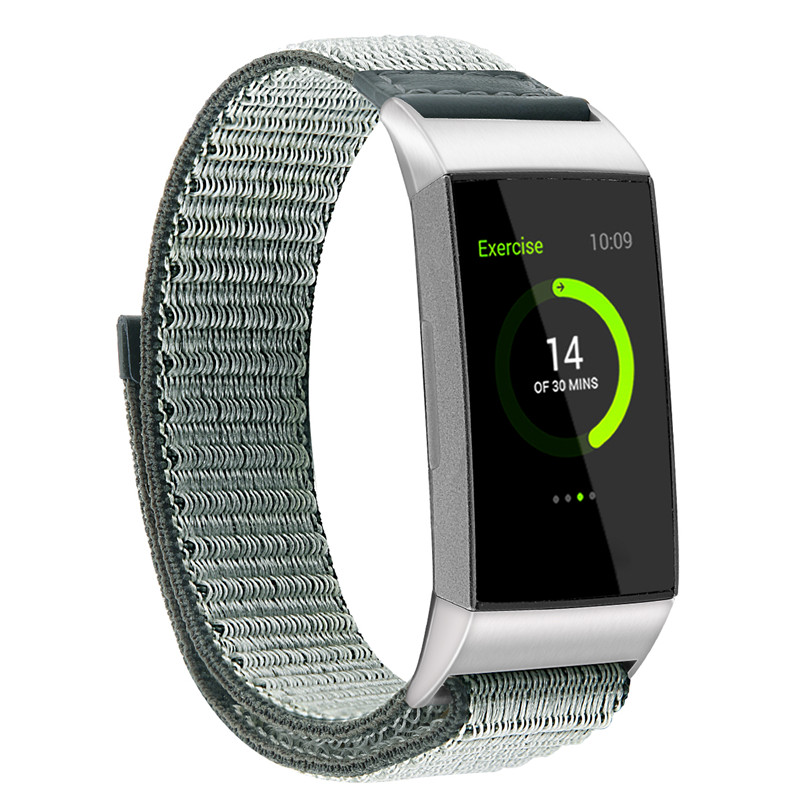 Fitbit充満3のためのCBFC111 Trendybayによって編まれるナイロン腕時計の革紐