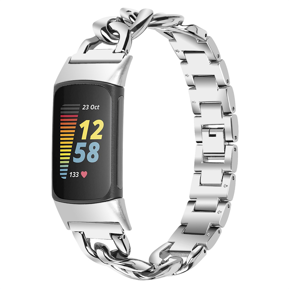 CBFC5-20 Faltschließe Edelstahl Uhrenarmband für Fitbit Ladung 5