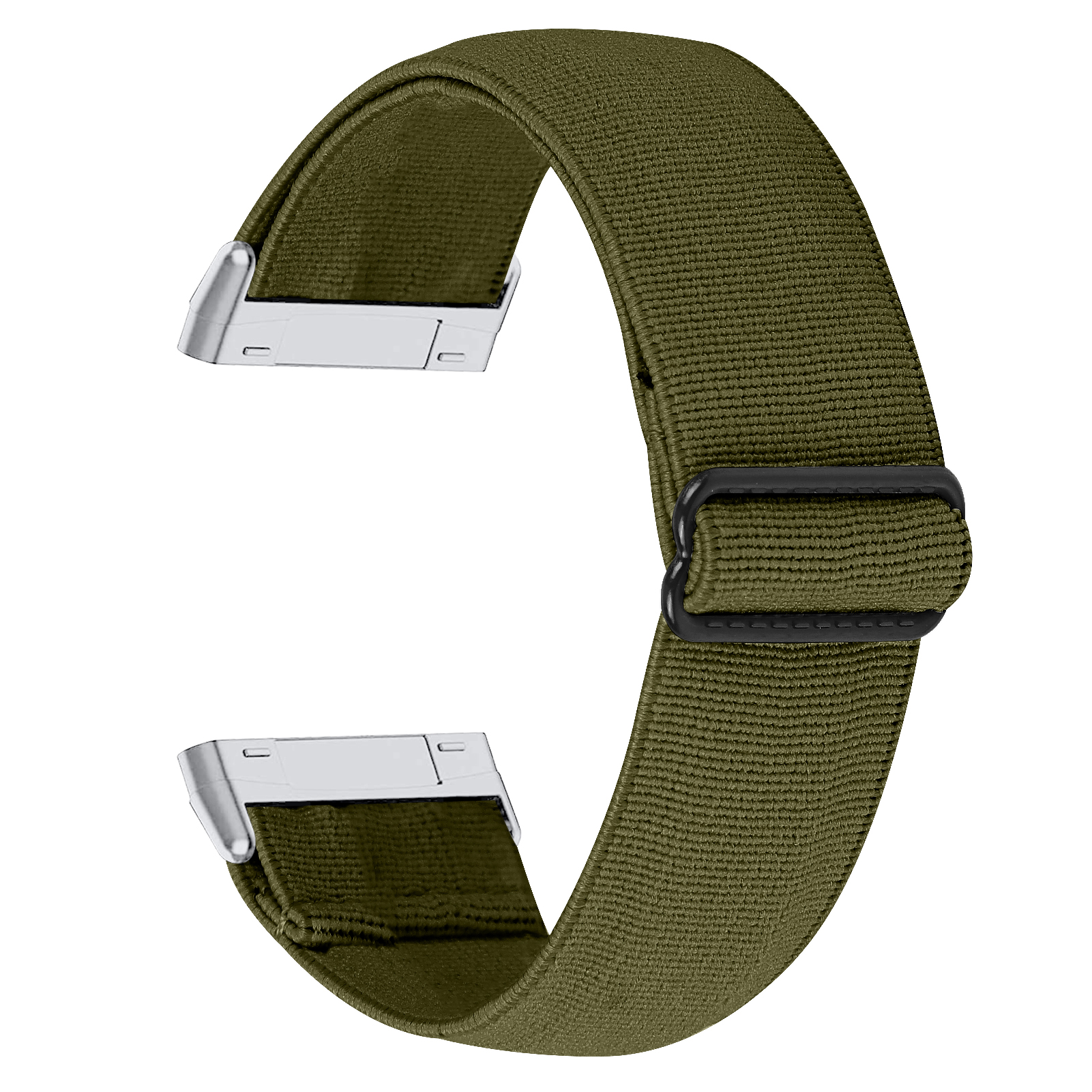 CBFV09 Braided Solo Loop Nylon Fabric Watch Pasek dla Fitbit Versa Sense