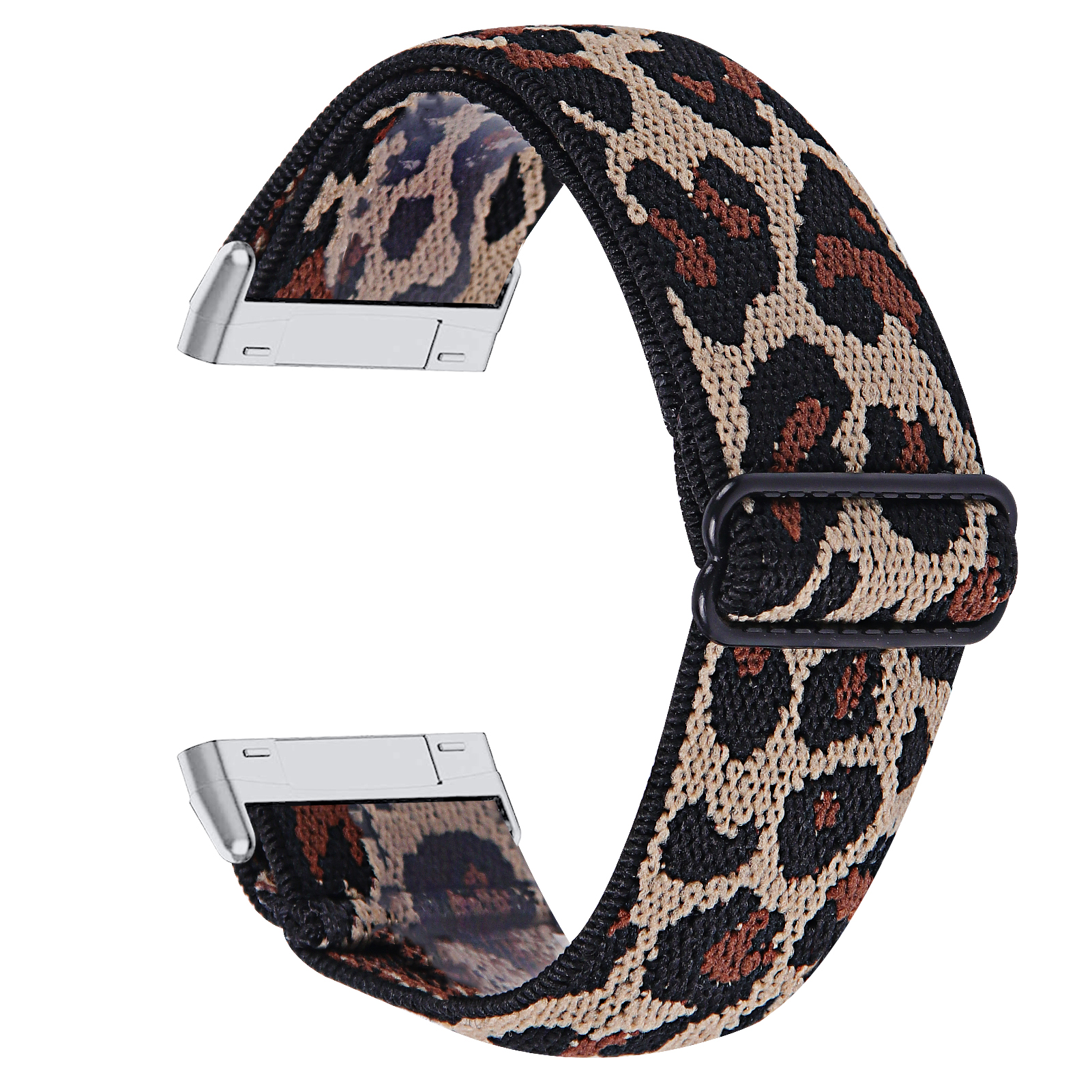 CBFV16 Regulowany rozciągliwy Elastyczne Wristbelt Braided Nylon Solo Loop Bands for Fitbit Versa 3 2 Sense