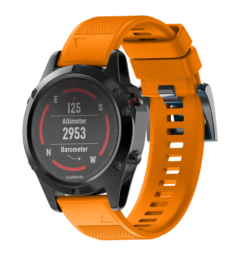 CBGM04-2 22mm Quick Release-Silikon-Armbanduhr-Uhrband für Garmin Fenix ​​6 Pro 5 Plus Forerunner 945 935