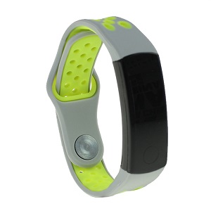 Bracelet de montre en silicone sport respirant double couleurs CBHW04 pour Huawei Honor 3