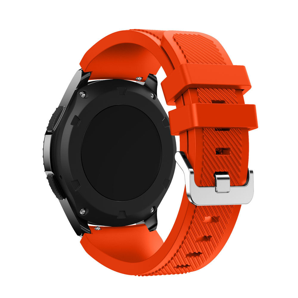 Bracelet montre en silicone souple motif sergé CBHW20 pour montre Huawei GT