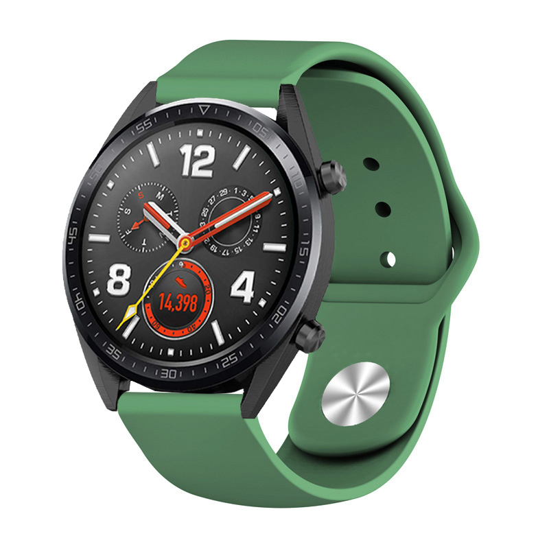CBHW23 сплошной цвет мягкий силиконовый ремешок для часов Huawei Watch GT Band