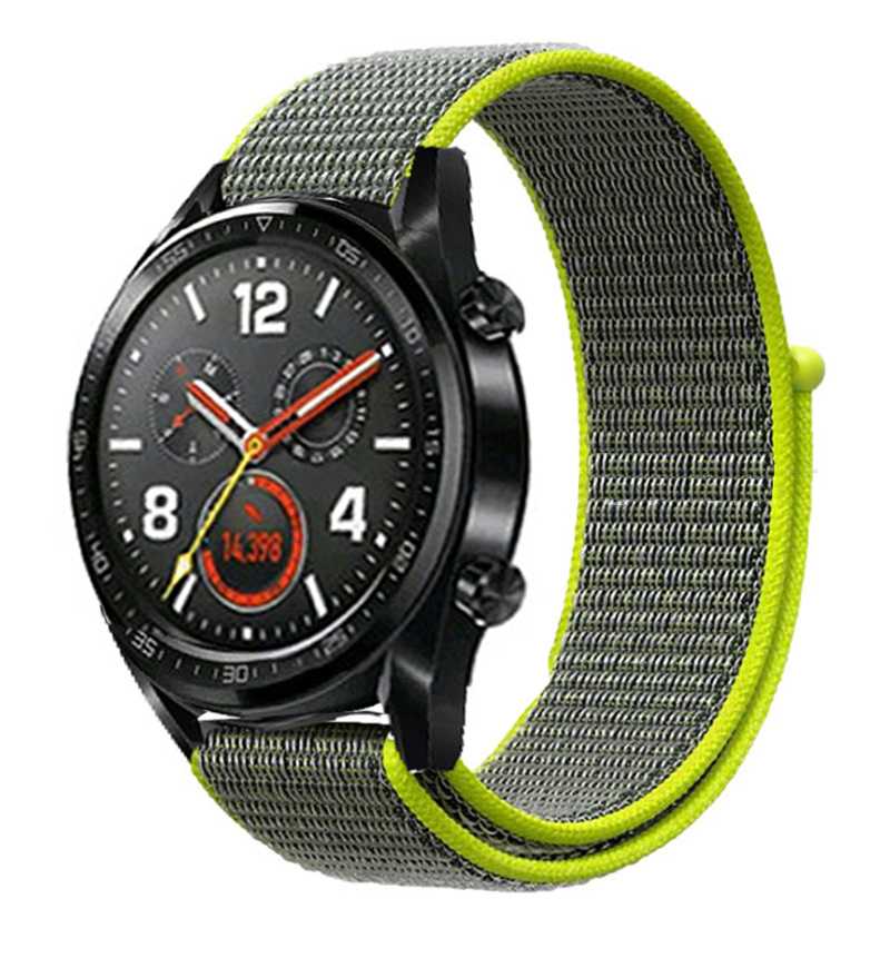 Bande de montre en nylon tissé CBHW28 pour Huawei Watch GT