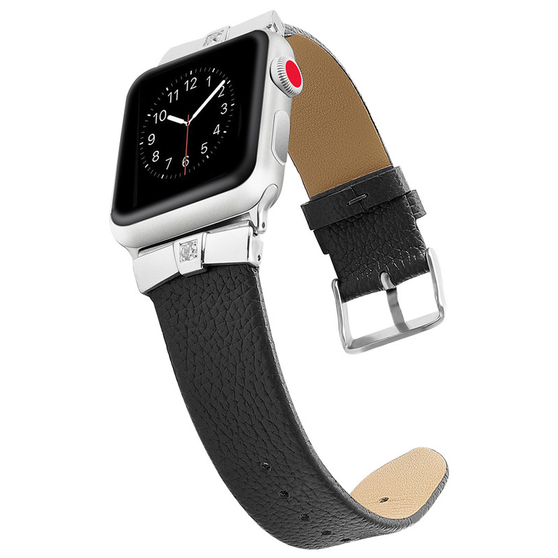 CBIW127 Bracelet en cuir véritable pour Apple Watch