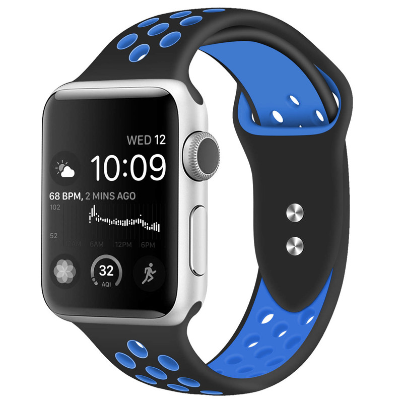 CBIW142 Спортивный дышащий силиконовый ремешок для часов Apple Watch