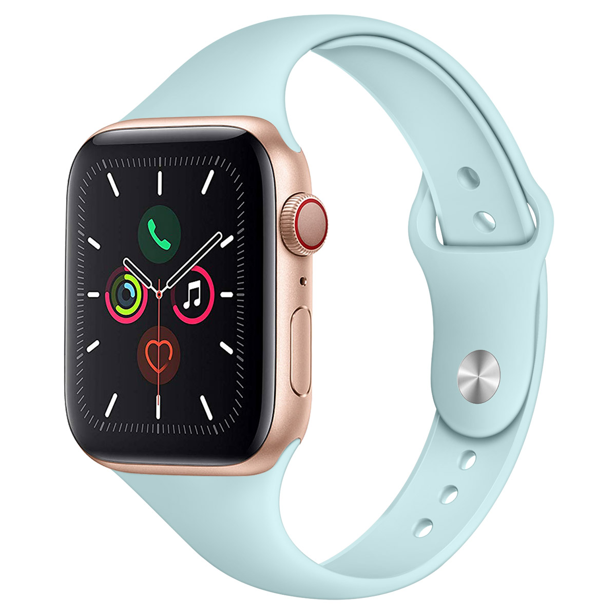 CBIW157 Sport zachte siliconen horlogeband voor Apple Watch 5 4 3 2 1